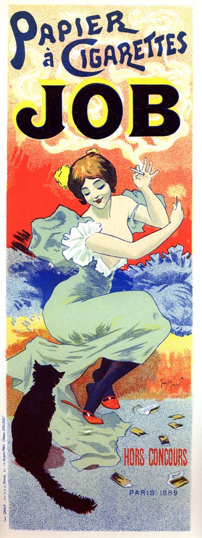 Job sigarettenpapier. Poster door Georges Meunier door Georges Meunier
