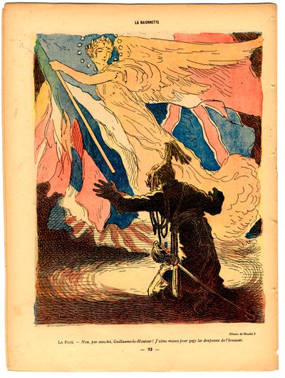 La Baionnette, Satirisch in Kleuren door Georges Meunier