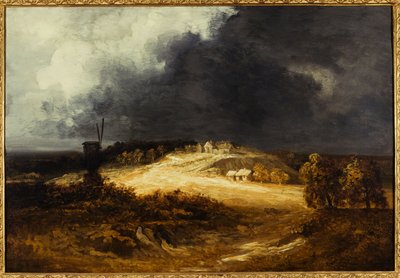 Moulins à Montmartre, ca. 1830 door Georges Michel