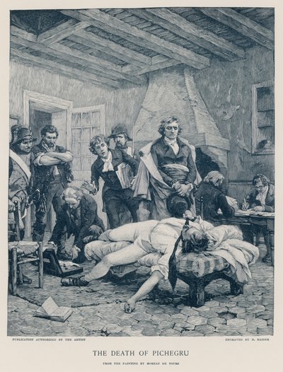De Dood van Pichegru door Georges Moreau de Tours