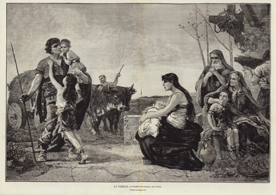 De Familie door Georges Moreau de Tours