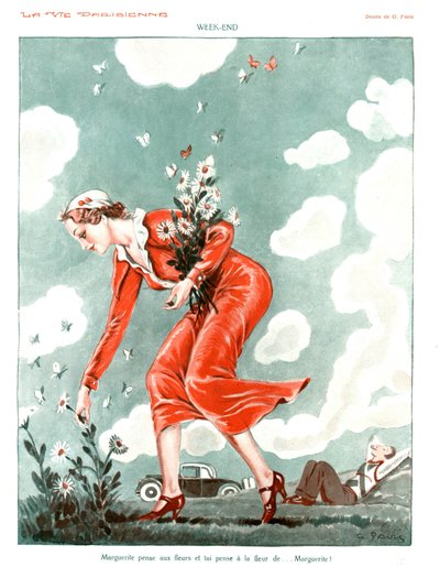 Weekend, illustratie uit 