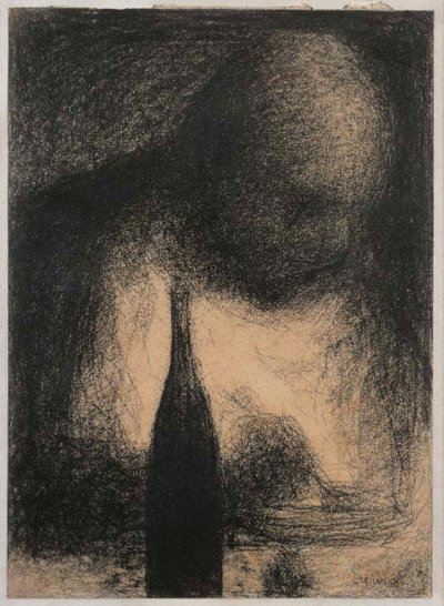 De dinergast, ca. 1883-1884 door Georges Pierre Seurat