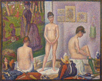 Les Poseuses, Ensemble (Kleine versie) door Georges Pierre Seurat