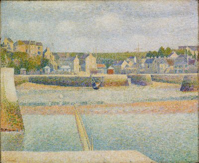 Port-en-Bessin: De Buitenhaven (Laagwater) door Georges Pierre Seurat