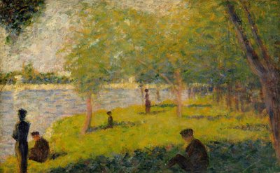 Studie voor Een Zondag op La Grande Jatte, 1884 door Georges Pierre Seurat