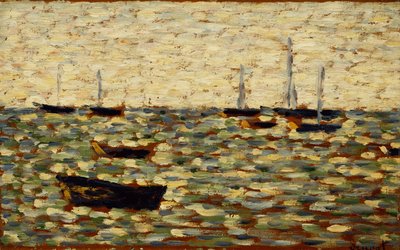 De Zee bij Grandcamp, 1885 door Georges Pierre Seurat