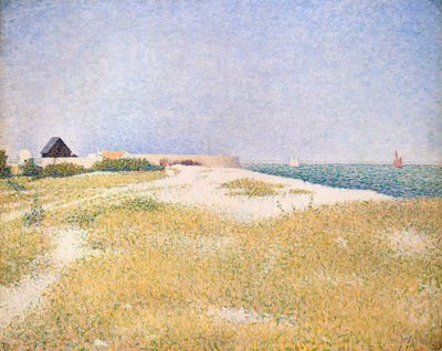 Uitzicht op Fort Samson door Georges Pierre Seurat