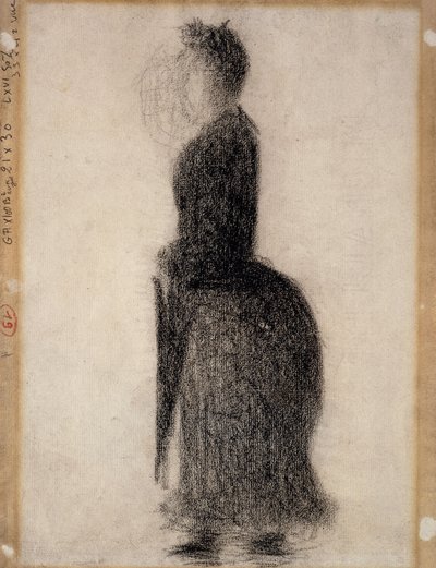 Vrouw met een Paraplu door Georges Pierre Seurat