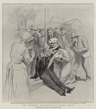De Poging tot Moord op Maitre Labori door Georges Redon