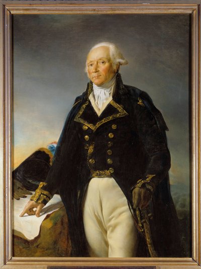Portret van Francois Christophe Kellermann, Hertog van Valmy, Generaal in Chef van het Armee van Moselle, Schilderij door Georges Rouget door Georges Rouget