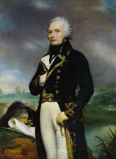 Portret van Burggraaf Alexandre-Francois-Marie de Beauharnais (1760-94) door Georges Rouget