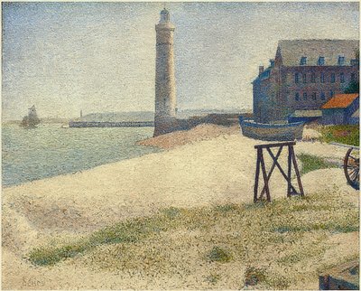De vuurtoren in Honfleur door Georges Seurat