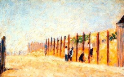 Palen inslaan door Georges Seurat