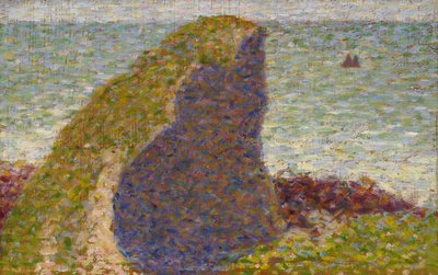 Georges Seurat - Le Bec du Hoc (Studie) door Georges Seurat