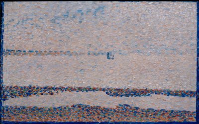 Het strand bij Gravelines door Georges Seurat