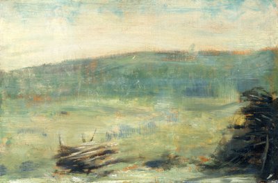 Landschap bij Saint-Ouen, 1878-79 door Georges Seurat