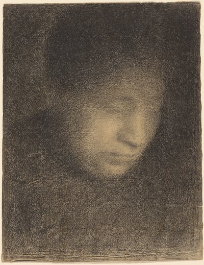 Madame Seurat, de moeder van de kunstenaar door Georges Seurat