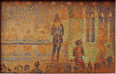 Circusparade door Georges Seurat