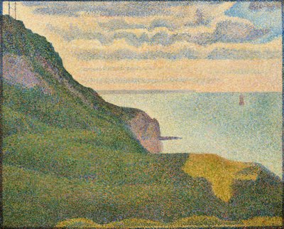 Zeegezicht bij Port-en-Bessin, Normandië door Georges Seurat