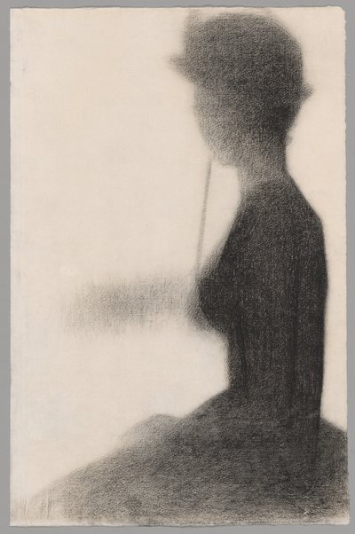 Zittende vrouw met parasol (studie voor La Grande Jatte) door Georges Seurat