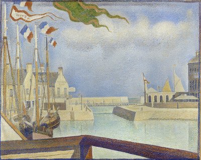Zondag in Port-en-Bessin (Port-en-Bessin, un dimanche) door Georges Seurat