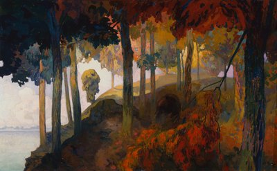 Een Arcadisch landschap door Georges de Feure