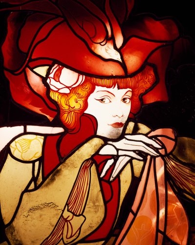 Vrouwelijke figuur (detail) door Georges de Feure
