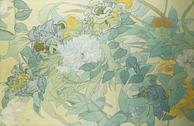 Japanse bloemen door Georges de Feure