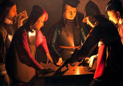 De dobbelspelers door Georges de La Tour