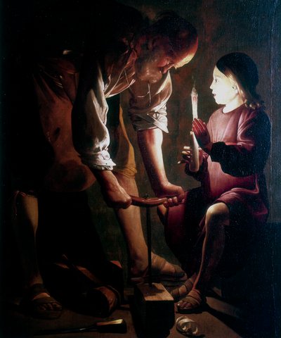 St. Jozef de Timmerman, c1640 door Georges de La Tour