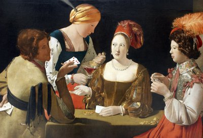 De bedrieger met de ruiten aas door Georges de La Tour