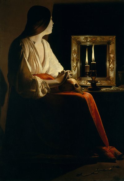 De boetvaardige Magdalena, ca. 1640 door Georges de La Tour