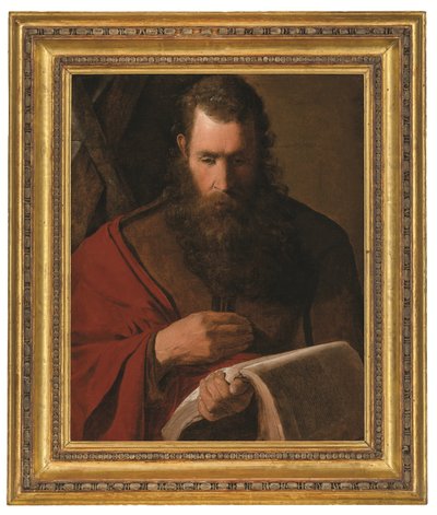 Sint-Andreas (olieverf op doek) door Georges de la Tour