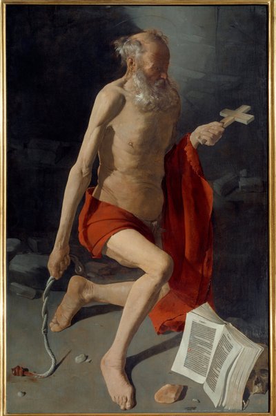 Sint Hiëronymus door Georges de La Tour