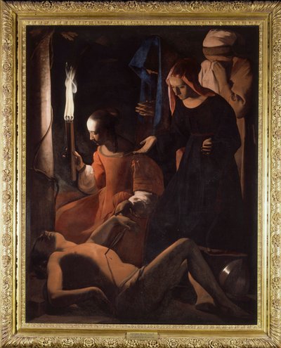 Sint Sebastiaan wordt behandeld door Sint Irene door Georges de La Tour