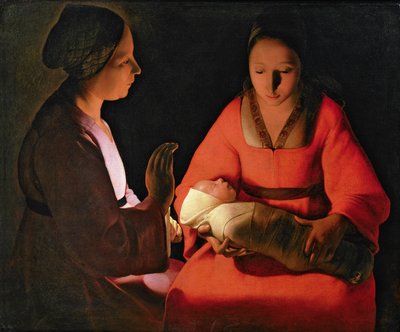 Het Pasgeboren Kind, late 1640s door Georges de La Tour