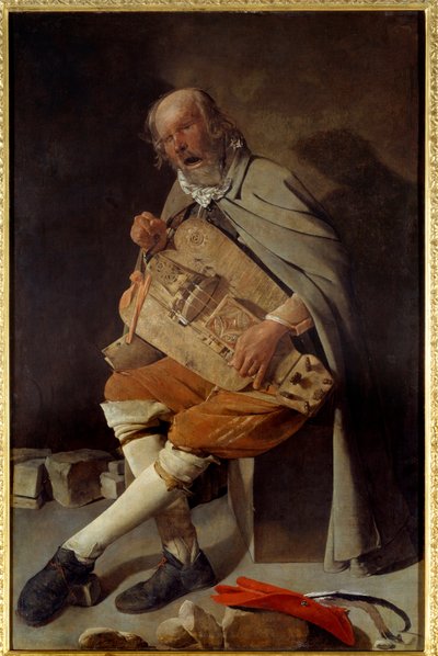 De oude man ook wel de oude man met de hoed of de oude man met de vlieg door Georges de La Tour