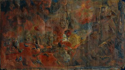 Slagveld, 1912 door Georgy Bogdanovich Yakulov