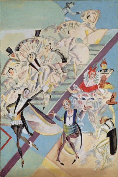 Decorontwerp voor de operette Girofle-Giroflia door Ch. Lecocq, 1922 door Georgy Bogdanovich Yakulov