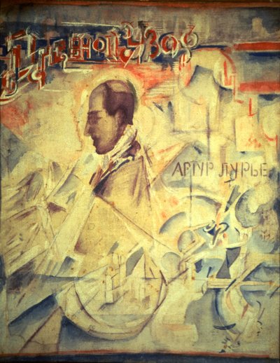 De Agenda. Portret van de componist Arthur Lourié 1891-1966, 1918 door Georgy Bogdanovich Yakulov