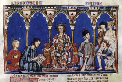 Alfonso X el Sabio als rechter, uit zijn Libro de los Dados (20681403203) door Georgia Levan Ramishvili from Tbilisi