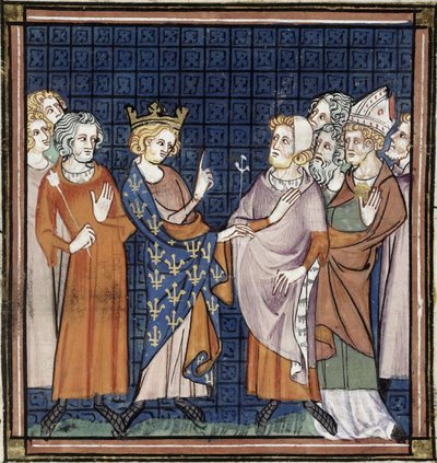 Raad van Reims, Grandes chroniques de France, Royal 16 G VI f.258, ca. 1332-1350 (22093699984) door Georgia Levan Ramishvili from Tbilisi