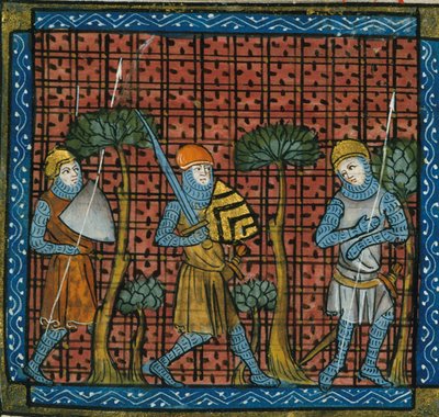 Kruisvaarders, uit Chroniques de France ou de St Denis, 14e eeuw (22716450535) door Georgia Levan Ramishvili from Tbilisi