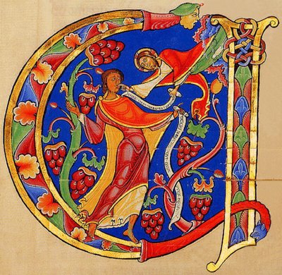 God spreekt Jeremia toe, Winchester Bijbel, 1160-75 (22797800517) door Georgia Levan Ramishvili from Tbilisi