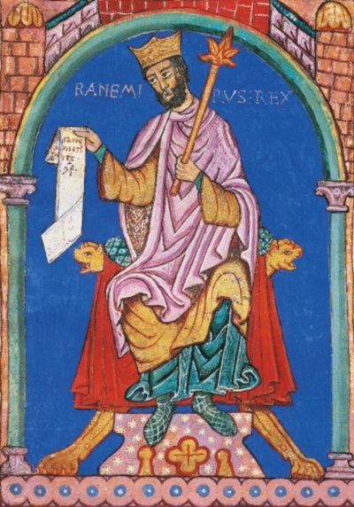Koning Ramiro II van León, miniatuur uit de Index van Koninklijke Privileges, Spanje 12e eeuw (21404317065) door Georgia Levan Ramishvili from Tbilisi