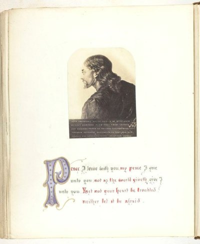 Zonder Titel [illustratie van Jezus met Bijbelse citaat] door Georgina Cowper