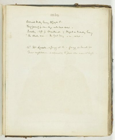 Zonder titel [pagina tekst met betrekking tot Broadlands], 1868 door Georgina Cowper