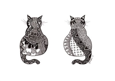 Koppel Katten door Georgina Naisbitt