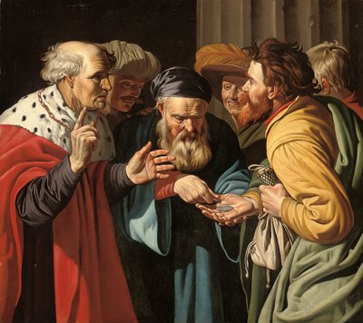 De betaling van Judas door Gerard (manner of) Seghers